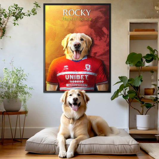 Middlesbrough - Football Pet Portrait