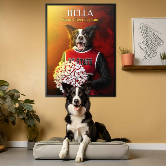 North Carolina State - Cheerleader Pet Portrait