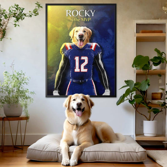 New England - Football Pet Portrait