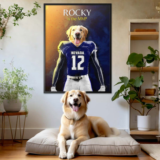 Nevada - Football Pet Portrait