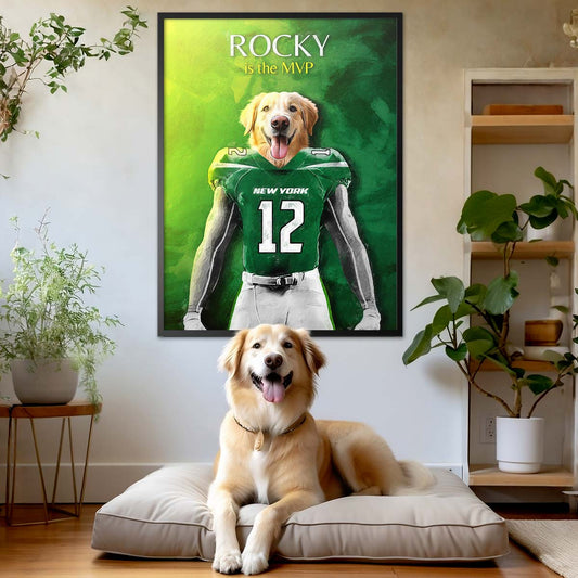 New York - Football Pet Portrait