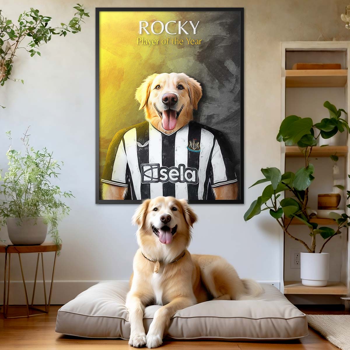 Newcastle - Football Pet Portrait