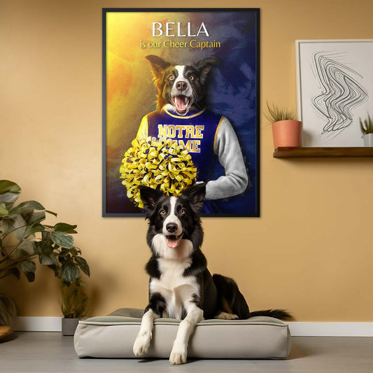 Notre Dame - Cheerleader Pet Portrait