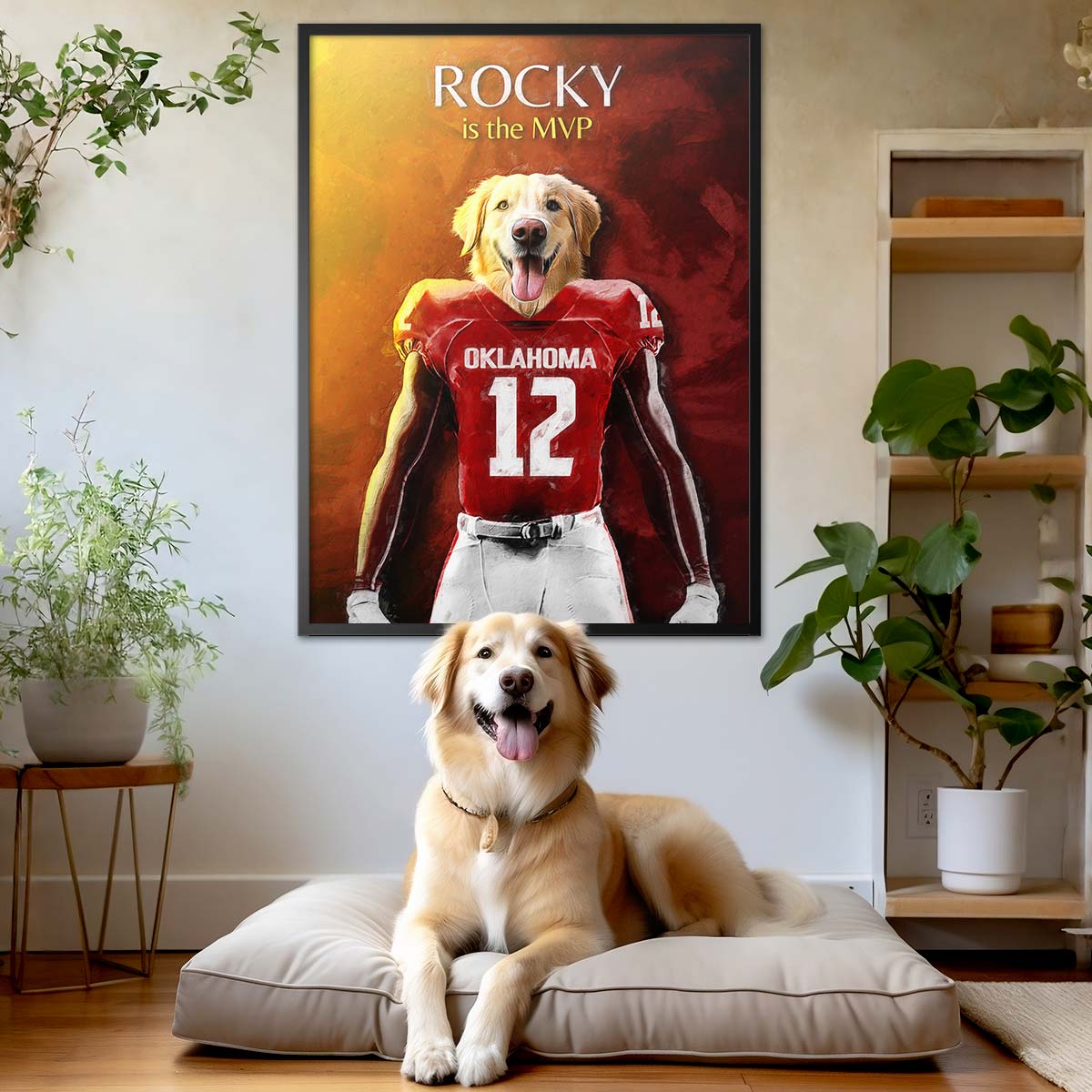 Oklahoma - Football Pet Portrait