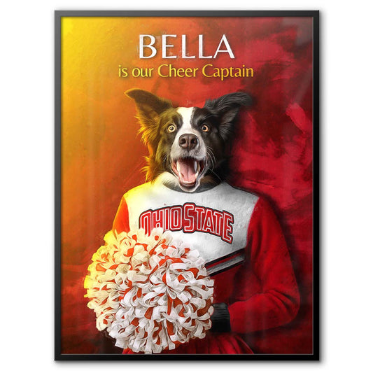 Ohio State - Cheerleader Pet Portrait