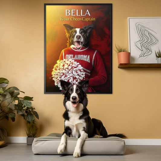 Oklahoma - Cheerleader Pet Portrait