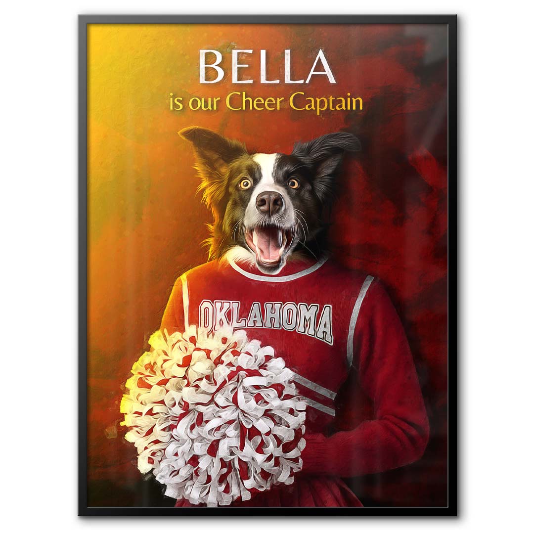 Oklahoma - Cheerleader Pet Portrait