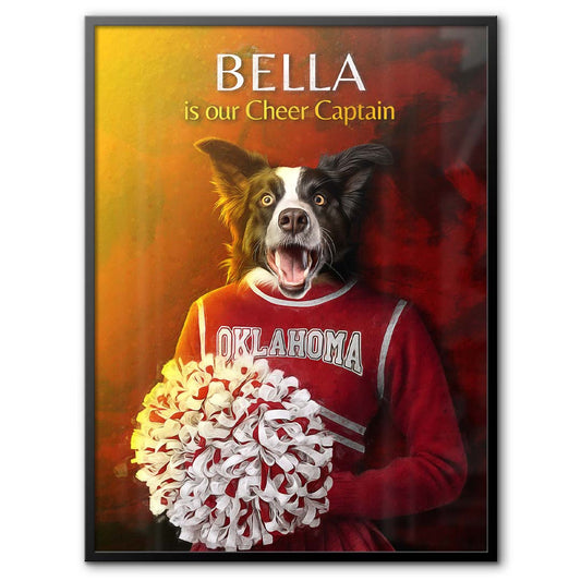 Oklahoma - Cheerleader Pet Portrait