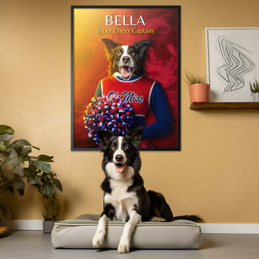 Mississippi - Cheerleader Pet Portrait