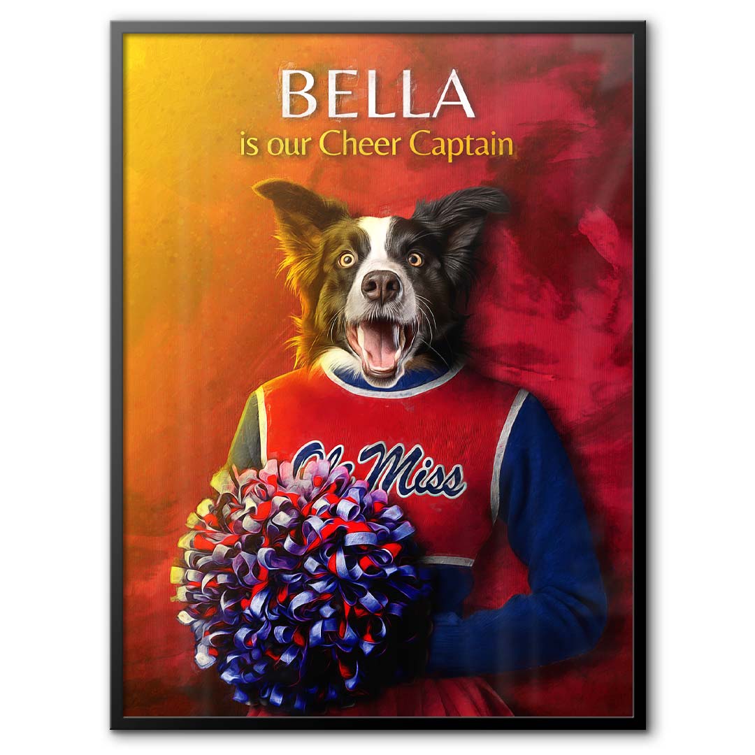 Mississippi - Cheerleader Pet Portrait