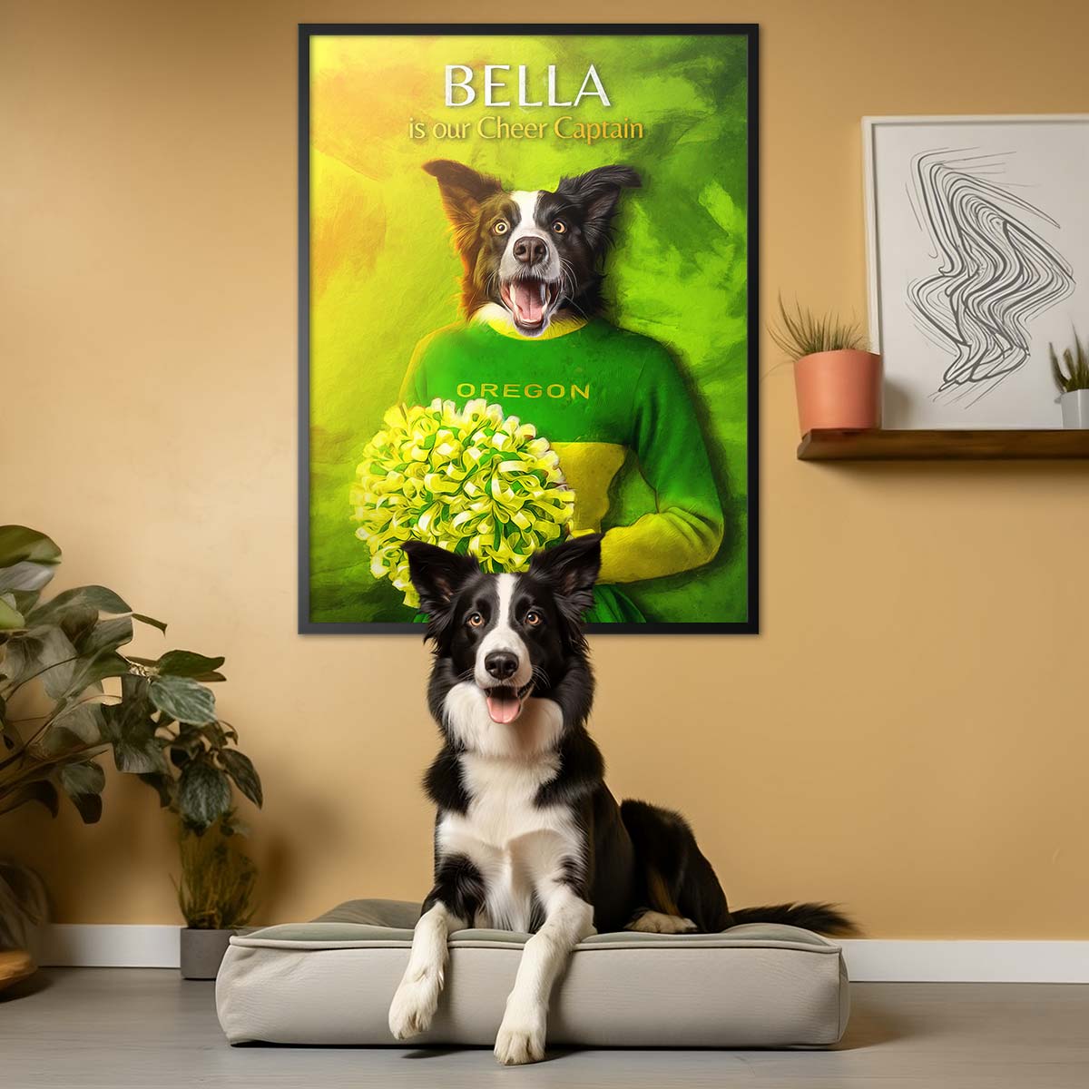 Oregon - Cheerleader Pet Portrait