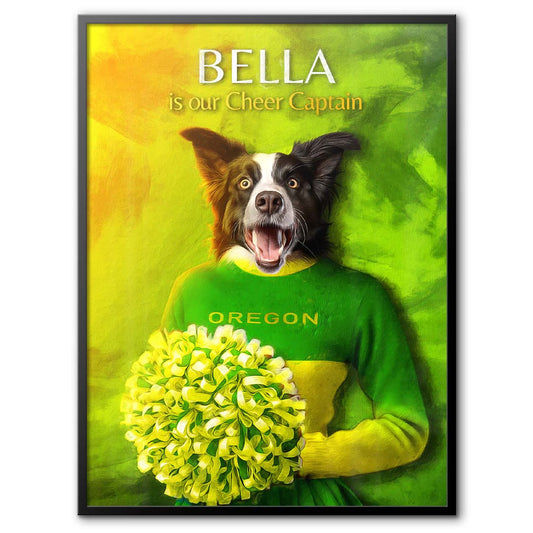 Oregon - Cheerleader Pet Portrait