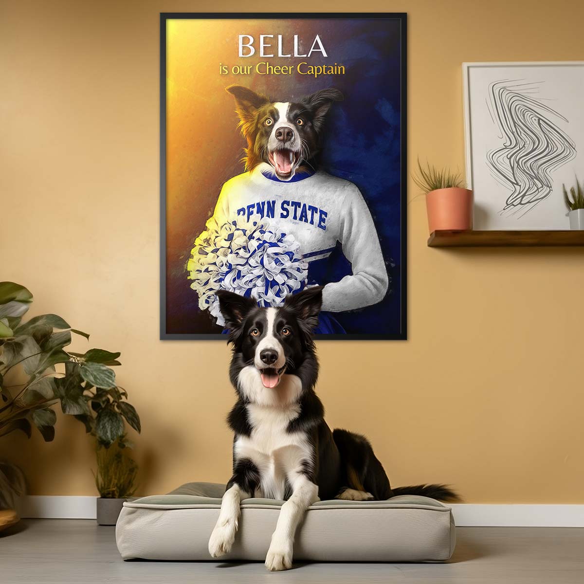 Pennsylvania State - Cheerleader Pet Portrait