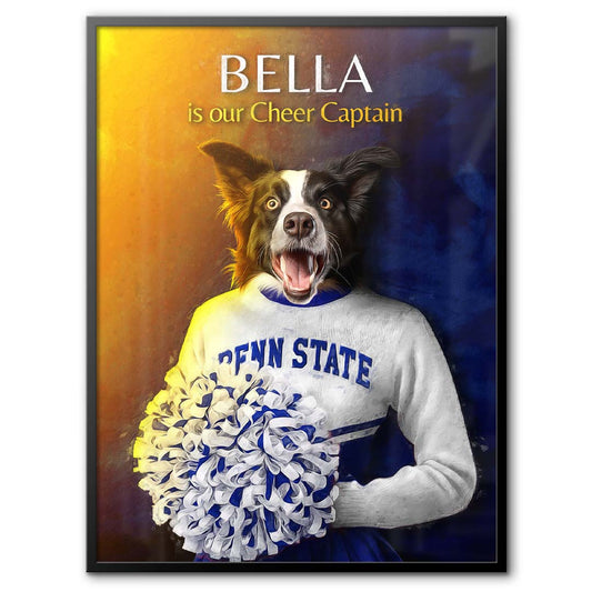 Pennsylvania State - Cheerleader Pet Portrait