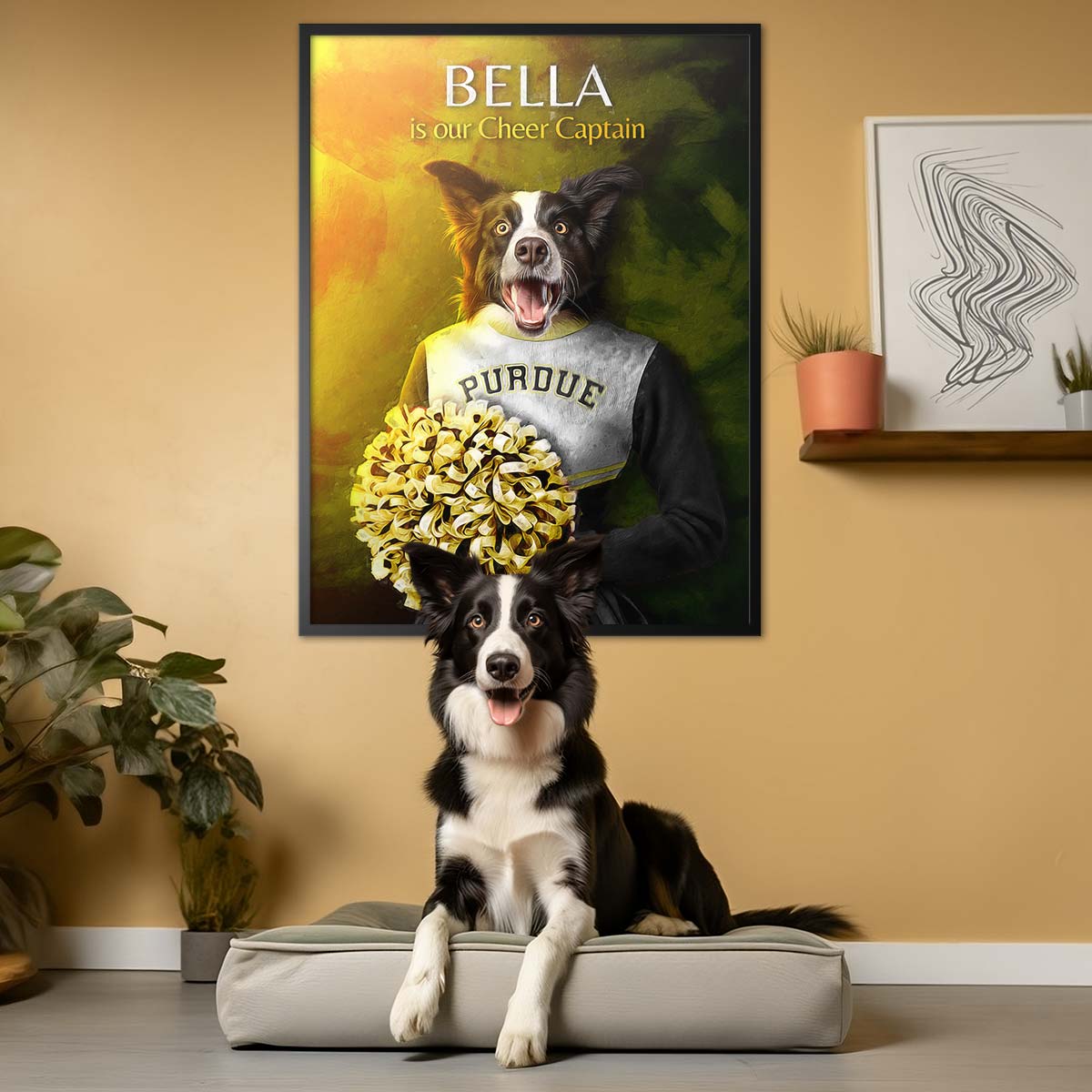 Purdue - Cheerleader Pet Portrait