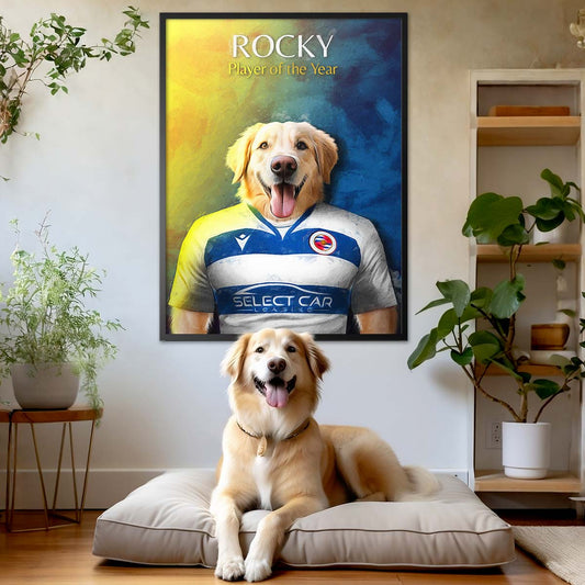 Reading - Football Pet Portrait