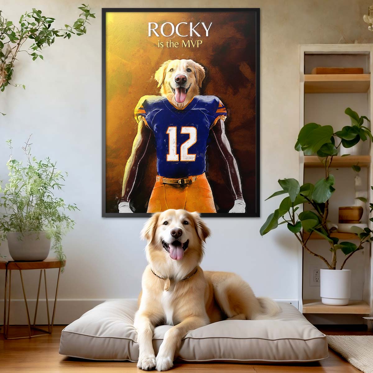 Texas (San Antonio) - Football Pet Portrait