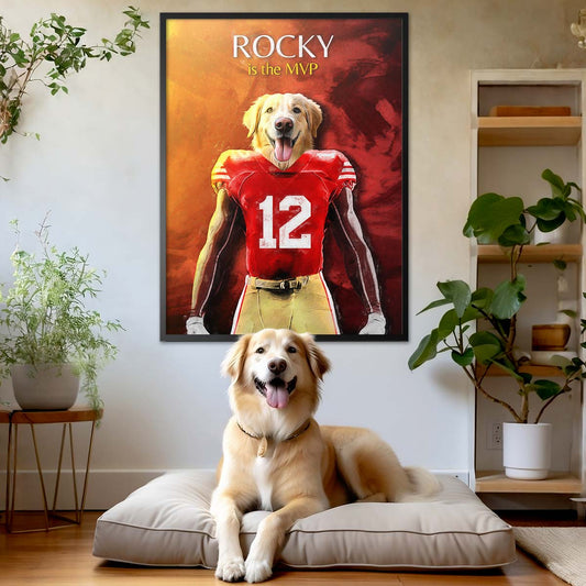 San Francisco - Football Pet Portrait