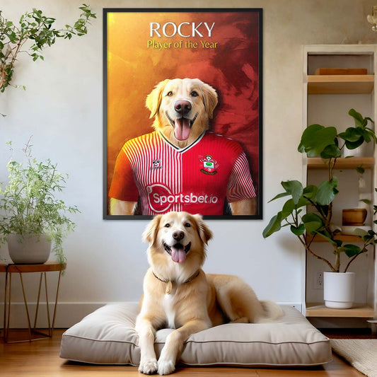 Southampton - Football Pet Portrait