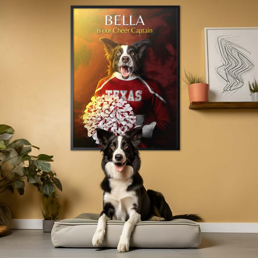 Texas (AM) - Cheerleader Pet Portrait