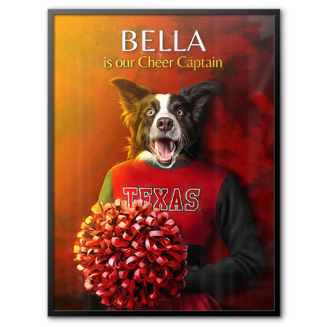 Texas (Tech) - Cheerleader Pet Portrait