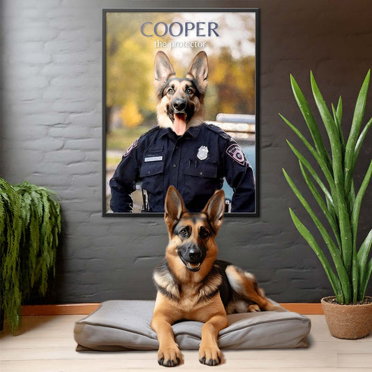 The Cop - Profession Pet Portrait