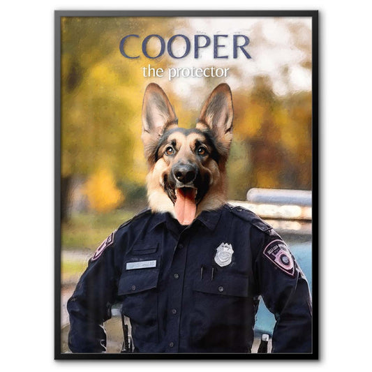 The Cop - Profession Pet Portrait