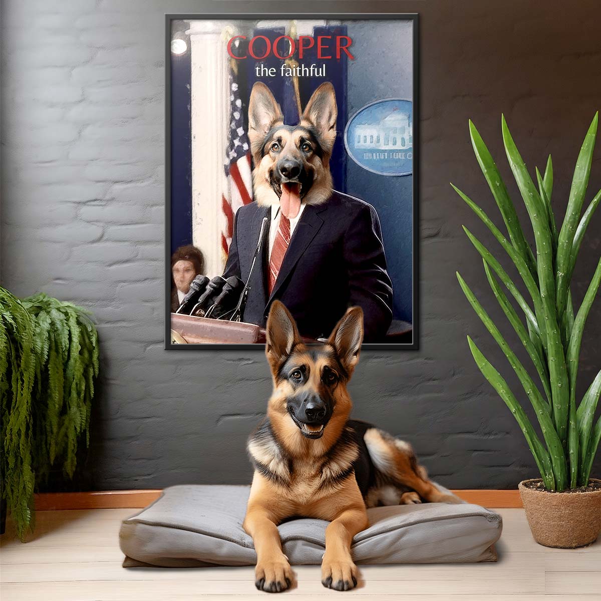 The President - Profession Pet Portrait