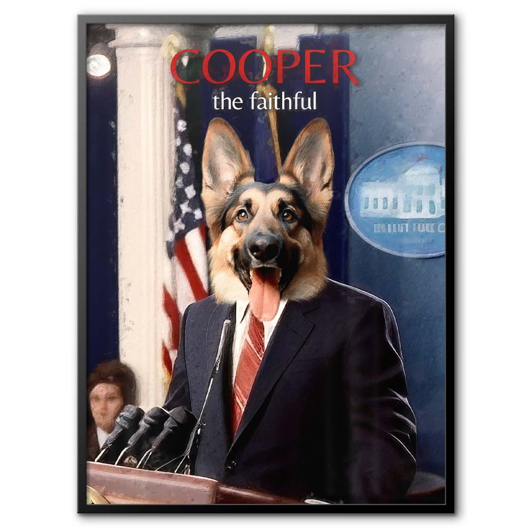 The President - Profession Pet Portrait