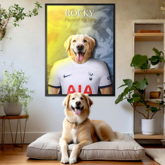 London (Tottenham) - Football Pet Portrait