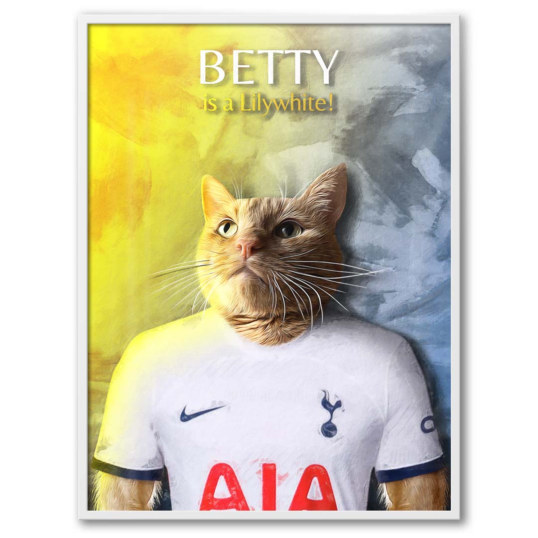 London (Tottenham) - Football Pet Portrait