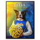 Los Angeles - Cheerleader Pet Portrait