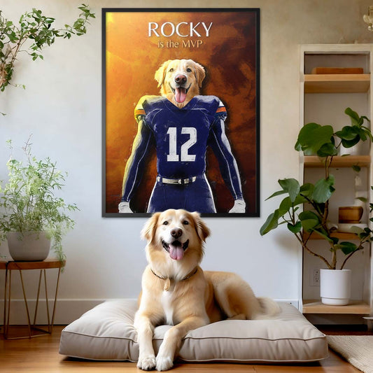 Virginia - Football Pet Portrait