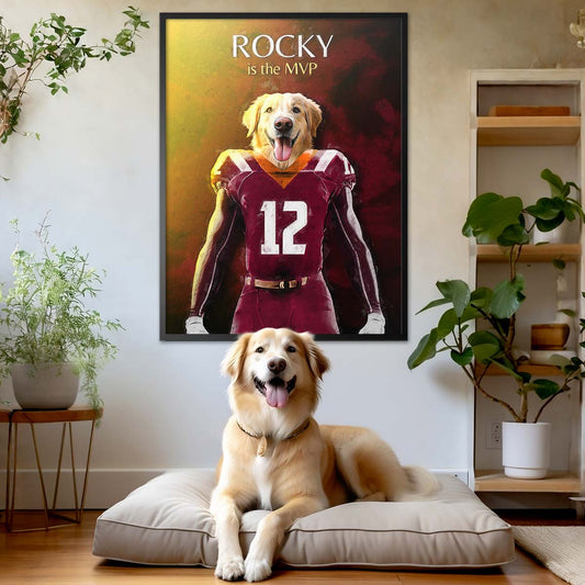 Virginia (Tech) - Football Pet Portrait