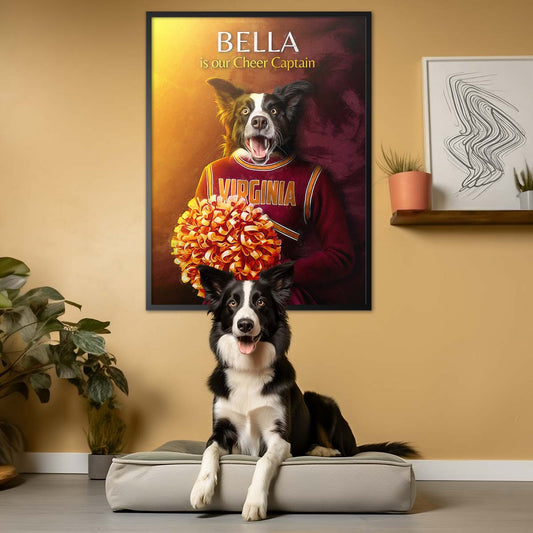 Virginia (Tech) - Cheerleader Pet Portrait