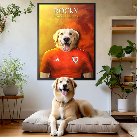 Wales - Football Pet Portrait