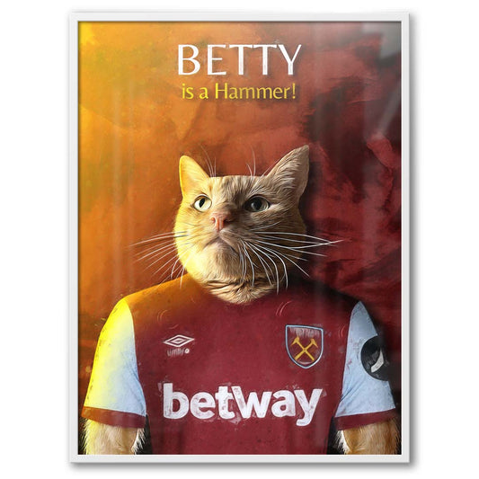 West Ham - Football Pet Portrait