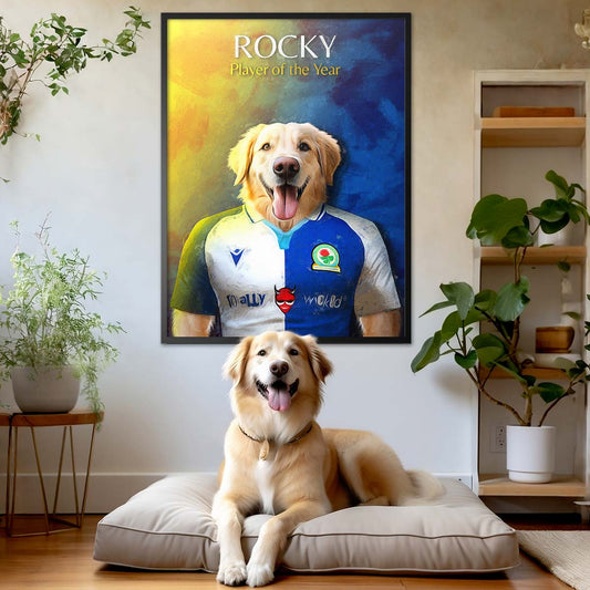 Blackburn - Football Pet Portrait