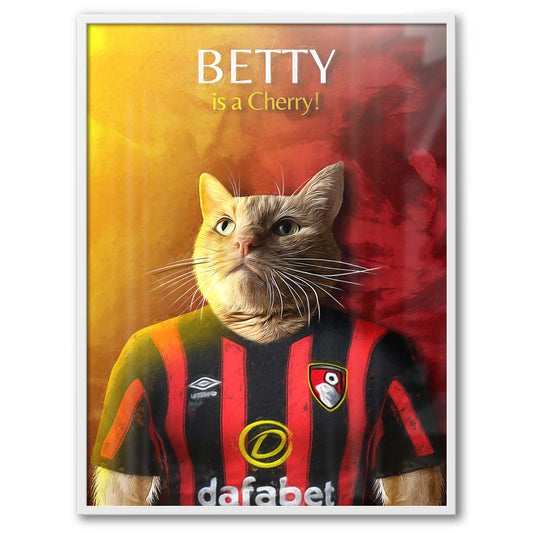 Bournemouth - Football Pet Portrait