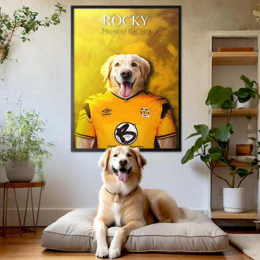 Cambridge - Football Pet Portrait