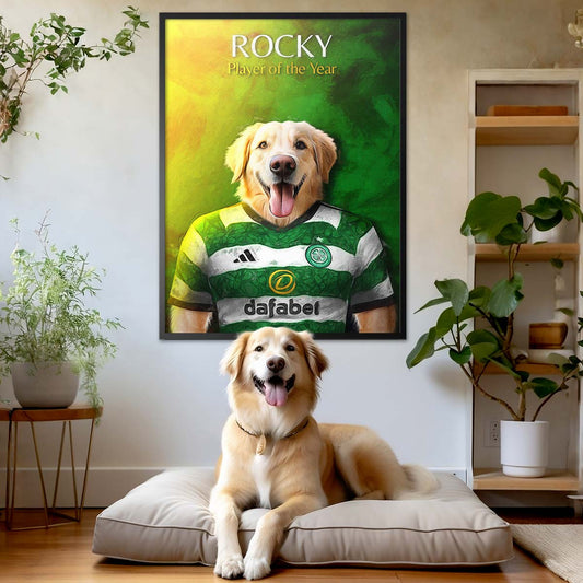 Glasgow (Celtic) - Football Pet Portrait