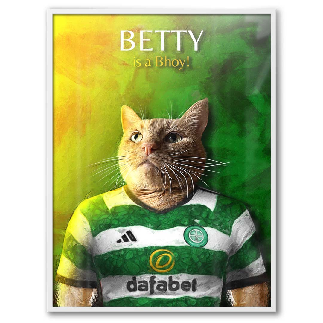 Glasgow (Celtic) - Football Pet Portrait