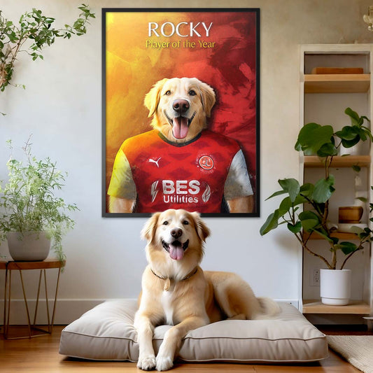 Fleetwood - Football Pet Portrait