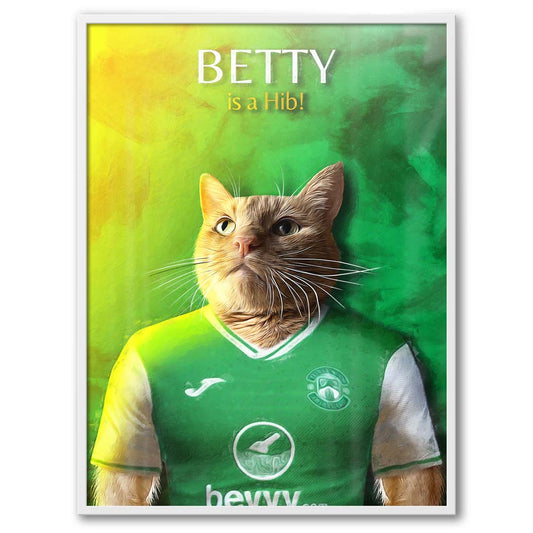 Hibernian - Football Pet Portrait