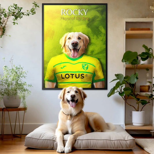 Norwich - Football Pet Portrait