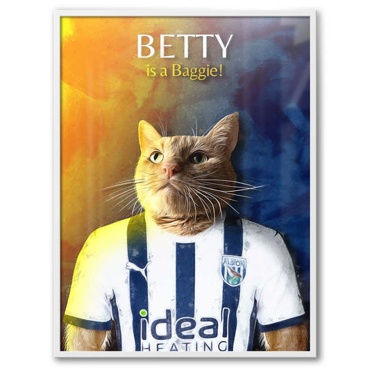 West Bromwich - Football Pet Portrait