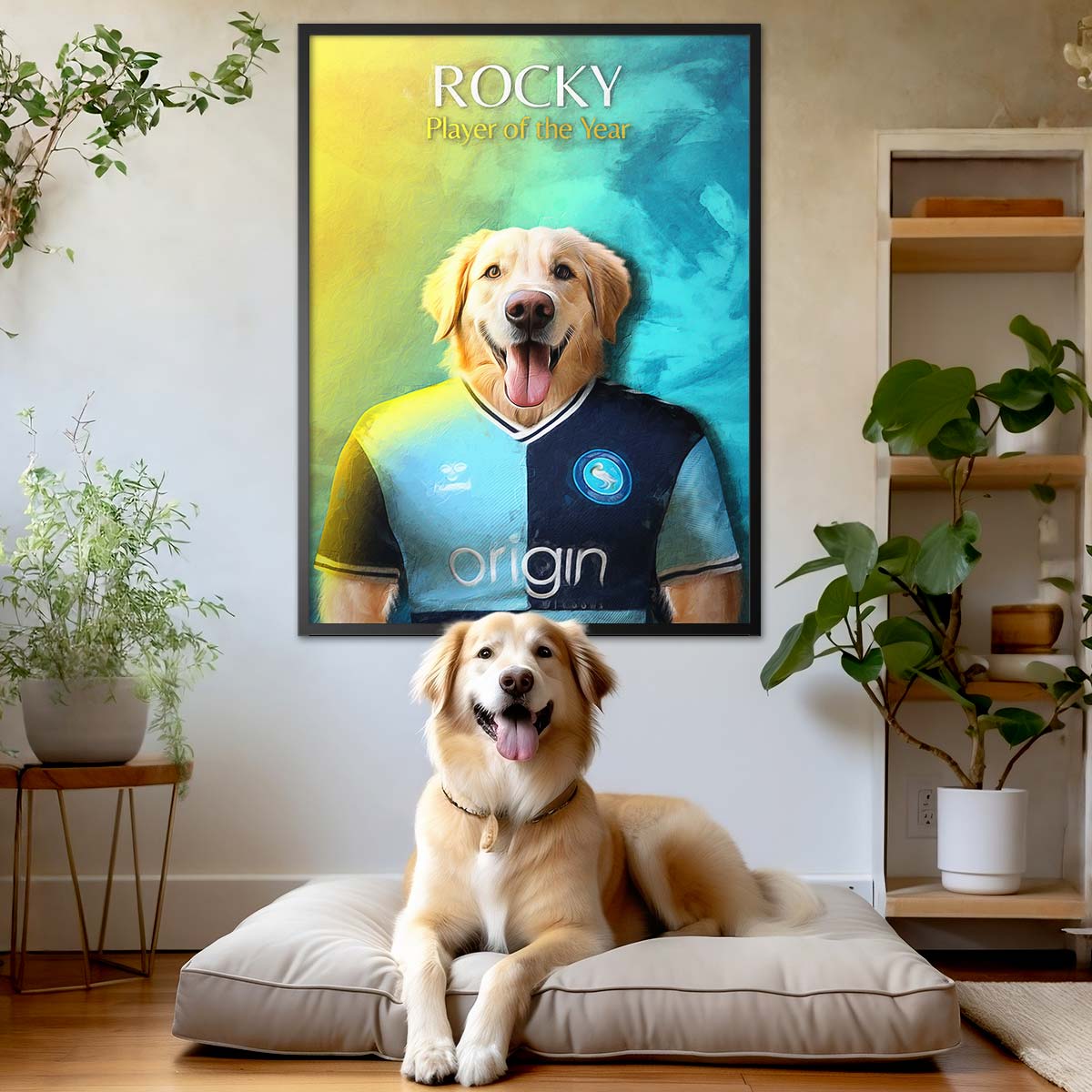 Wycombe - Football Pet Portrait