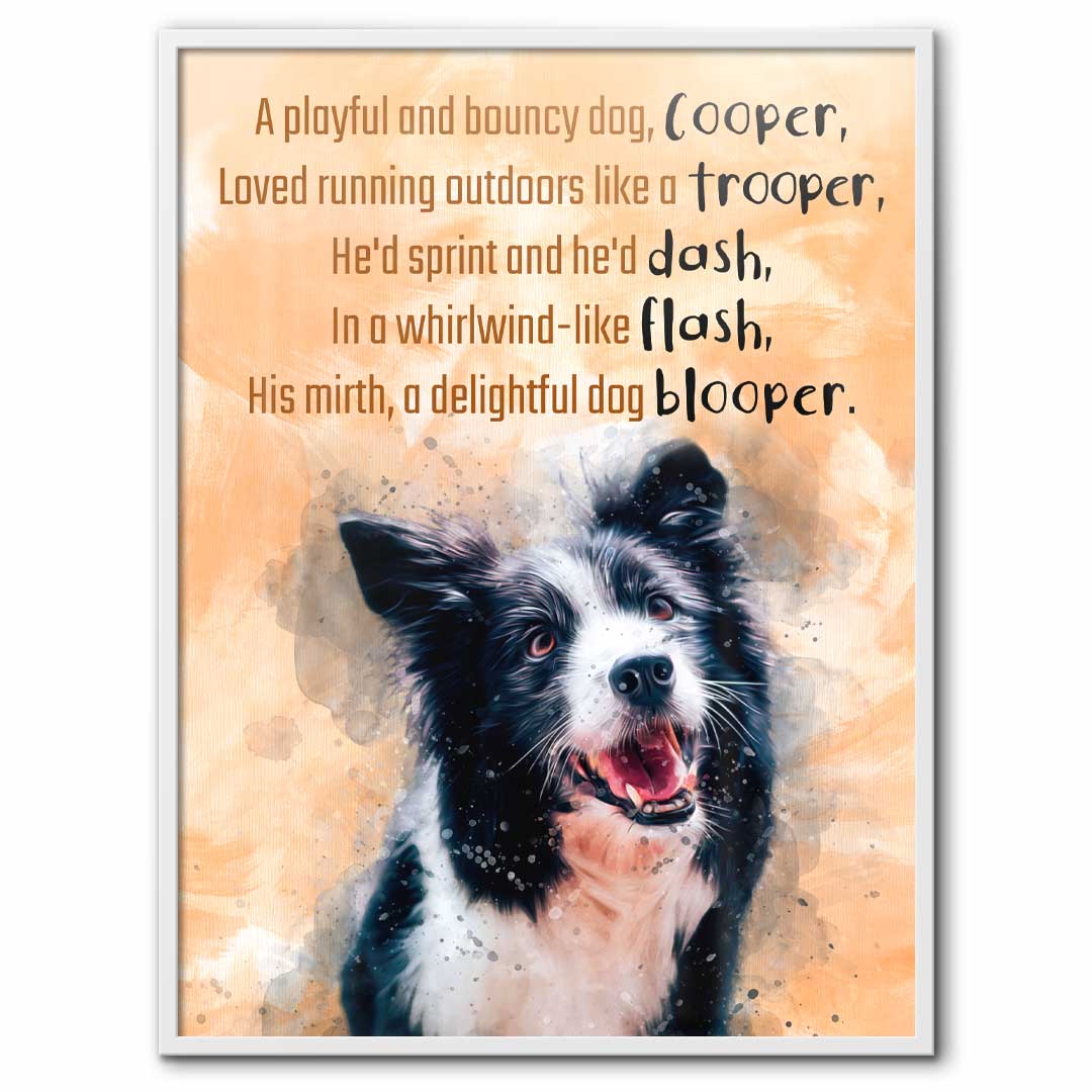 Dog Limerick - Custom Pet Poetry