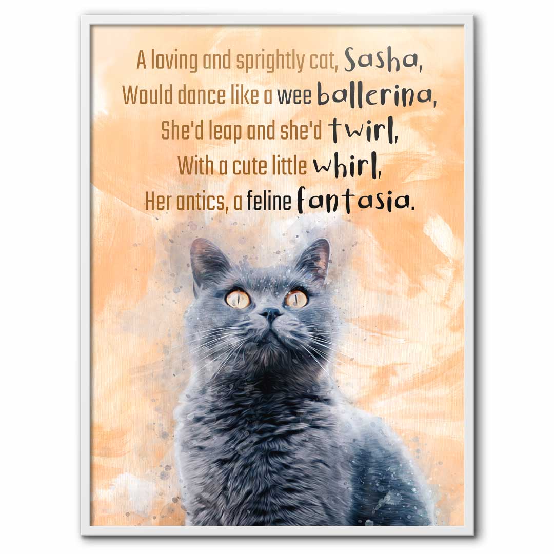 Cat Limerick - Custom Pet Poetry