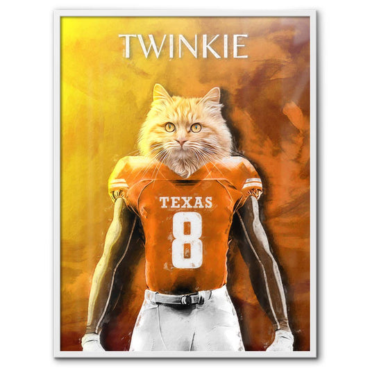 Texas (Austin) - Football Pet Portrait